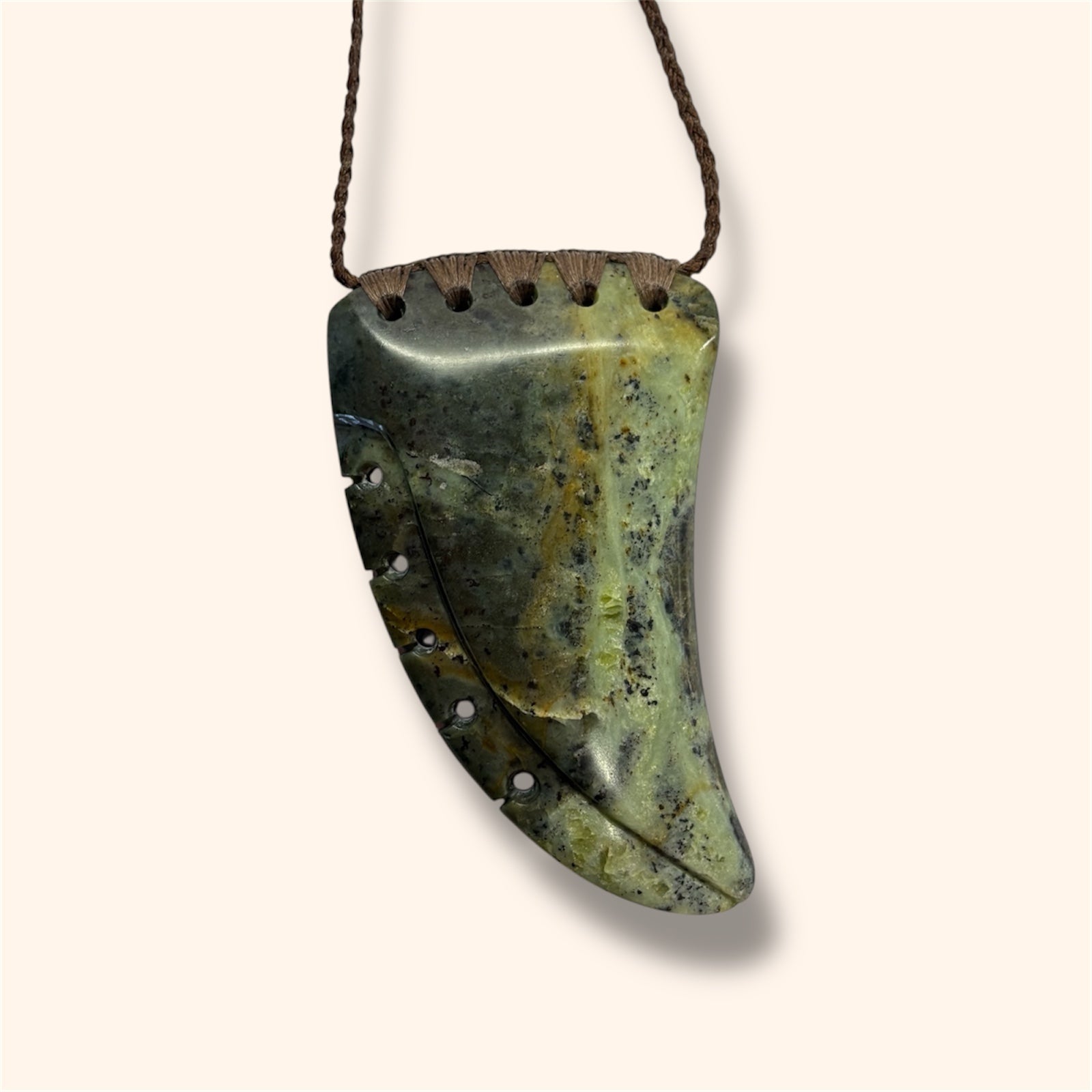 XL Niho Tooth West Coast Pounamu Greenstone