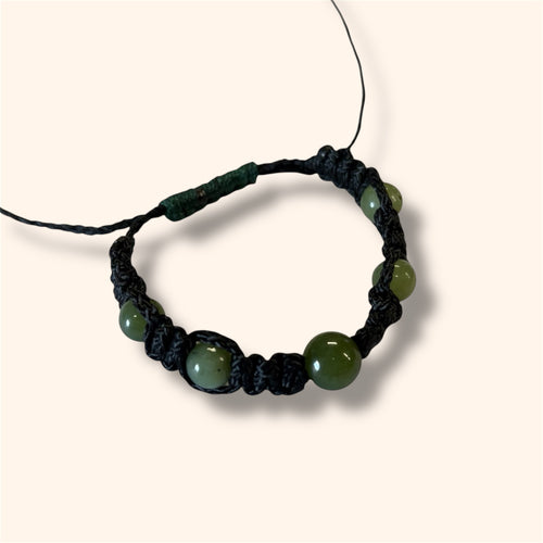 Adjustable Greenstone Bracelet