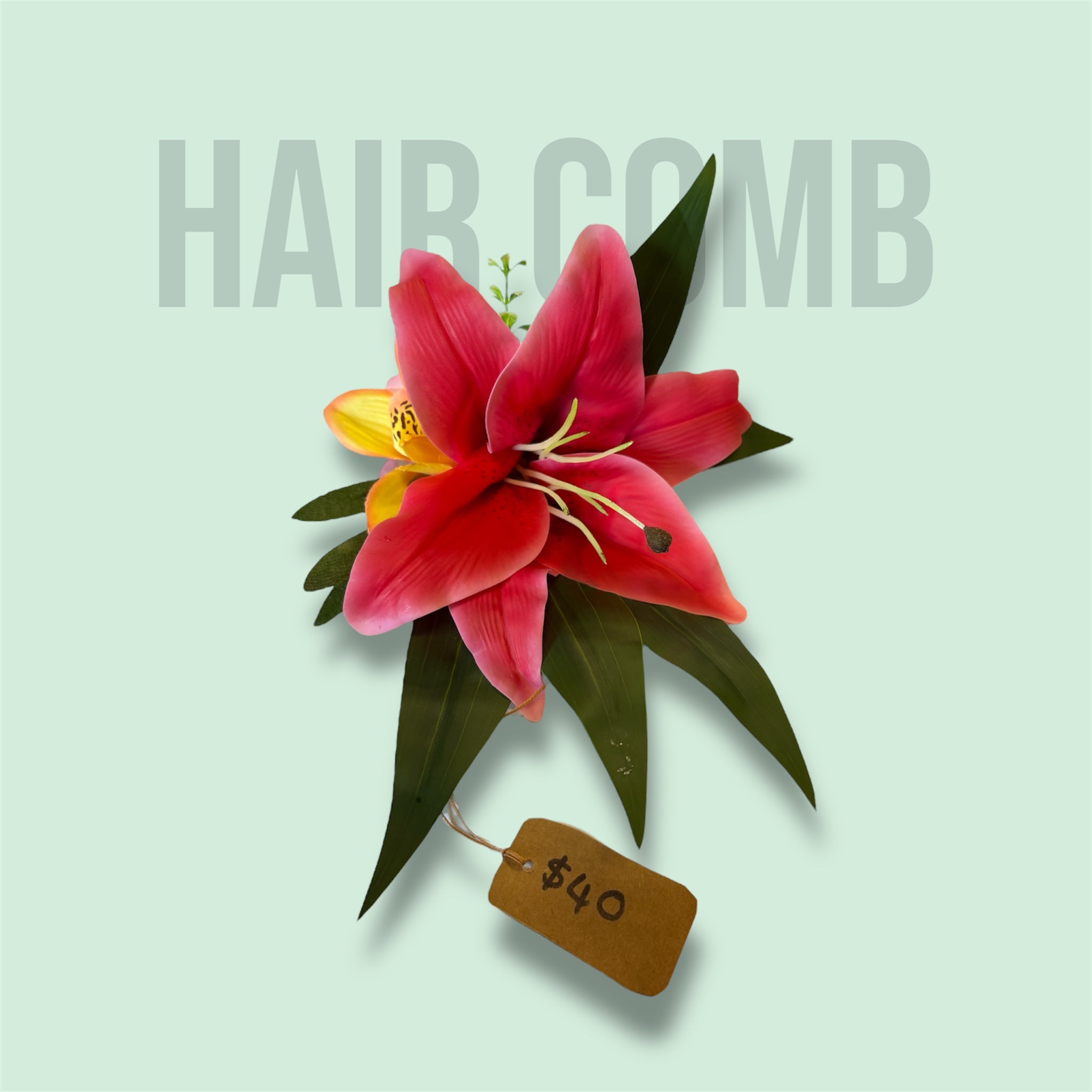 XL Lily hair comb