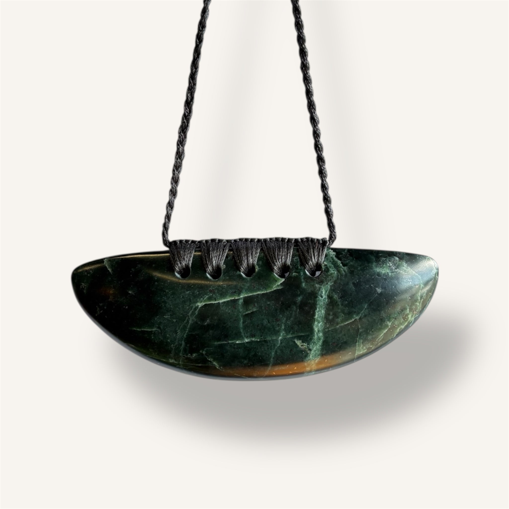 Dark Pounamu Greenstone Breastplate