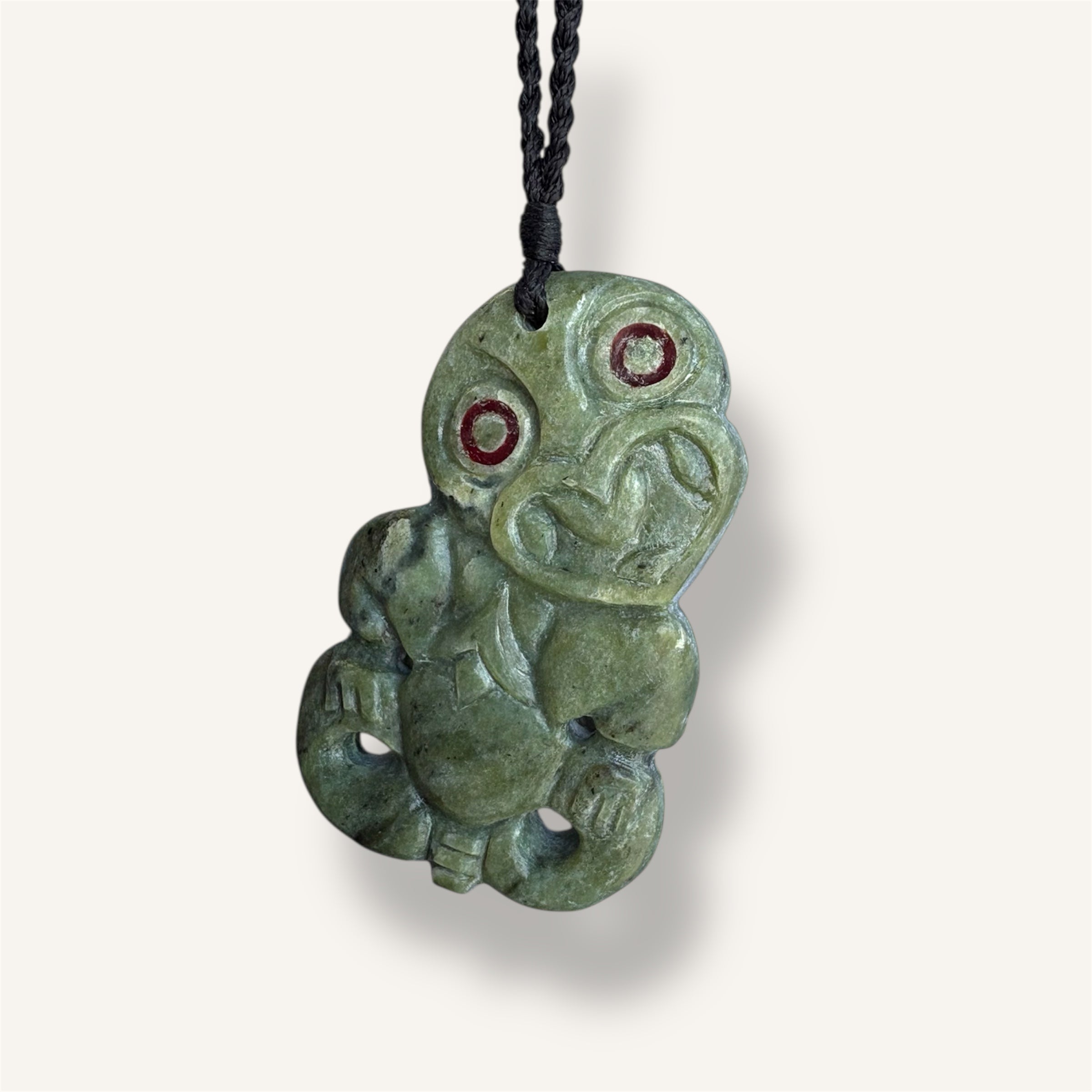 South Westland Inanga Pounamu Greenstone Hei Tiki